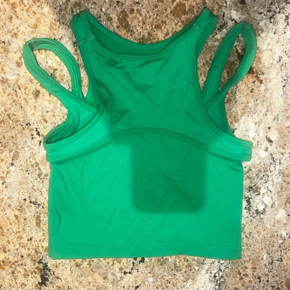 Garage Sterling Seamless Green Cutout Tank Top - Picture 3 of 3